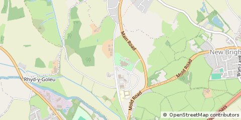 Map of Mold, Flintshire