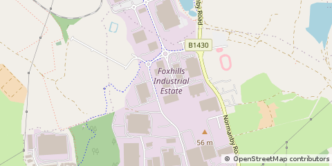 Map of Scunthorpe, South Humberside