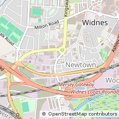 Map of Widnes, Cheshire