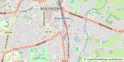 Map of Macclesfield