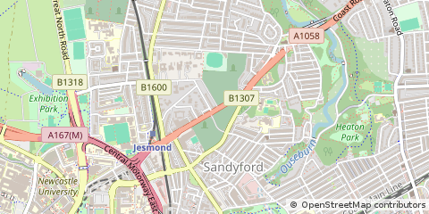 Map of Newcastle Upon Tyne