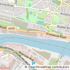 Map of Newcastle Upon Tyne