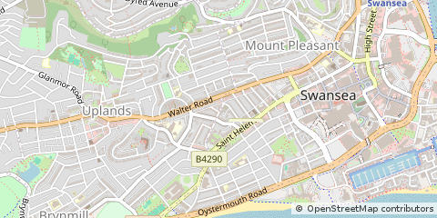 Map of Swansea
