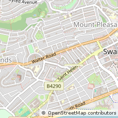 Map of Swansea