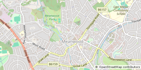Map of Leeds, West Yorkshire