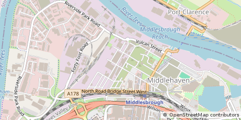 Map of Middlesbrough
