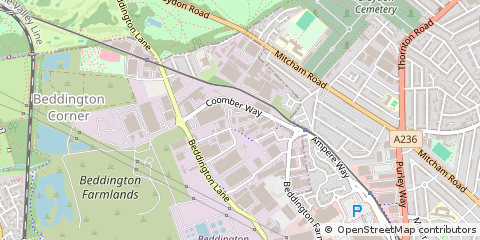 Map of Croydon