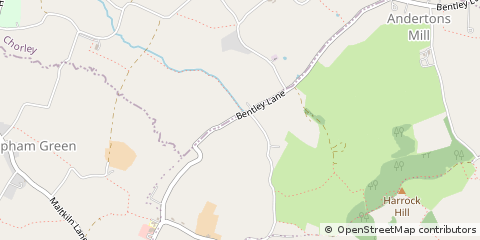 Map of Ormskirk, Lancashire