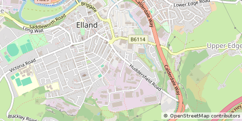 Map of West Yorkshire