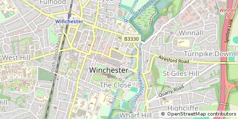 Map of Winchester