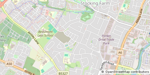 Map of Leicester