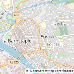 Map of Barnstaple, Devon