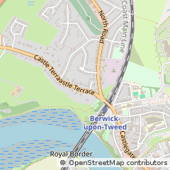 Map of Berwick Upon Tweed, Northumberland