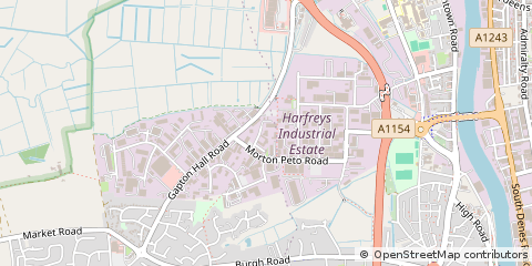 Map of Great Yarmouth, Norfolk,