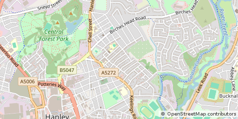 Map of Stoke-on-Trent