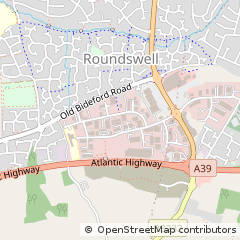 Map of Barnstaple, Devon