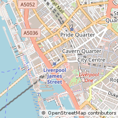 Map of Liverpool, Merseyside