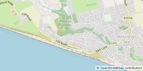 Map of Milford on SEA, Hampshire