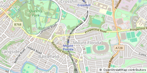 Map of Glasgow, Strathclyde