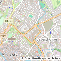 Map of York, North Yorkshire