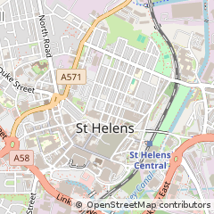 Map of ST. Helens, Merseyside