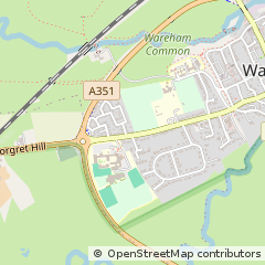 Map of Wareham, Dorset