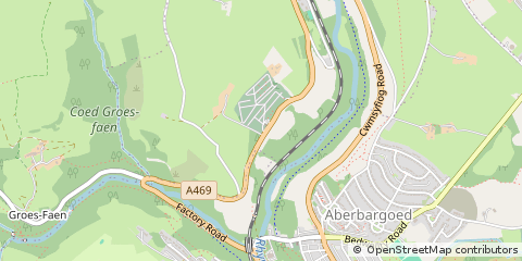 Map of NEW Tredegar, Gwent
