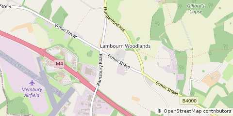 Map of Hungerford, Berkshire