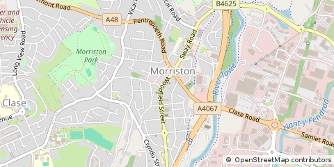 Map of Swansea