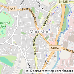 Map of Swansea
