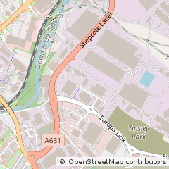 Map of Sheffield, South Yorkshire