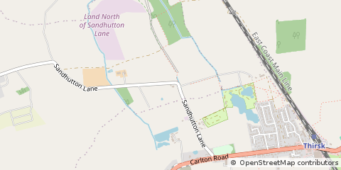 Map of Thirsk, North Yorkshire