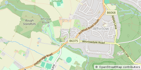 Map of Sheffield, South Yorkshire
