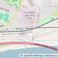 Map of Caldicot, Monmouthshire