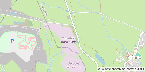 Map of Merthyr Tydfil