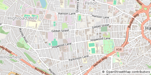 Map of West Yorkshire