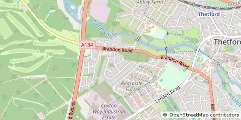 Map of Thetford
