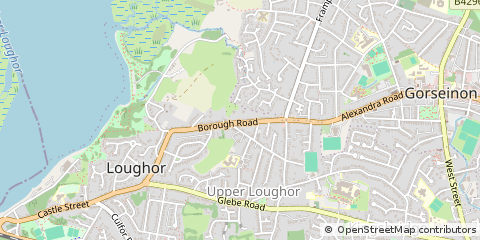 Map of Swansea
