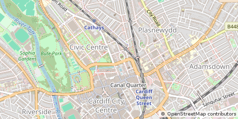 Map of Cardiff