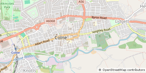 Map of Colne, Lancashire