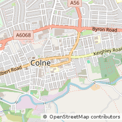 Map of Colne, Lancashire