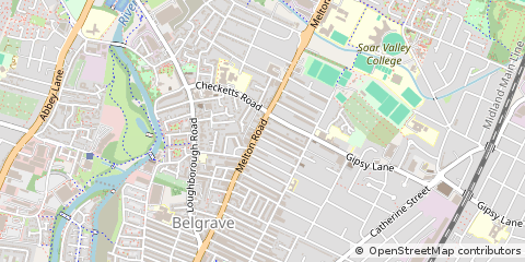 Map of Leicester