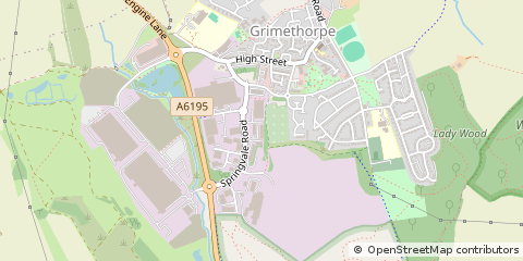 Map of Barnsley, South Yorkshire