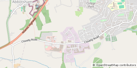 Map of Bideford