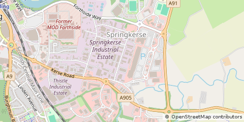 Map of Stirling, Central