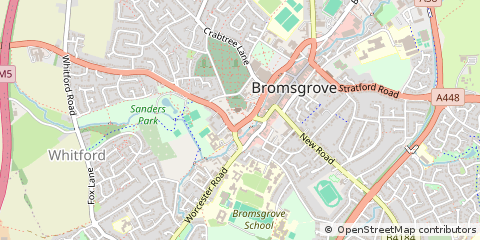 Map of Bromsgrove
