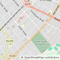 Map of Southport, Merseyside