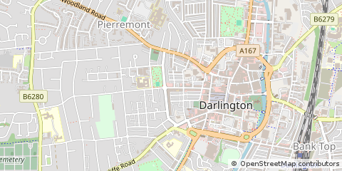 Map of Darlington, CO. Durham