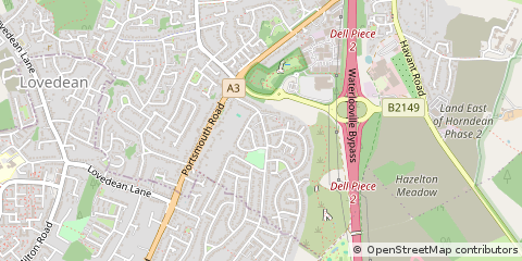 Map of Waterlooville, Hampshire