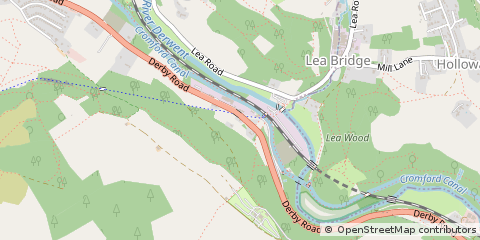 Map of Cromford, Matlock
